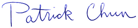 Patrick Chun signature